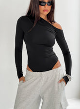 Antilles One Shoulder Bodysuit Black
