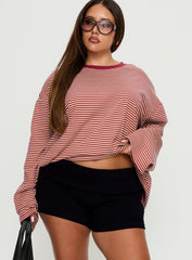 Baseline Low Rise Rib Shorts Black Curve
