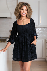 Evie Black Animal Print Velvet Burnout Mini Dress FINAL SALE