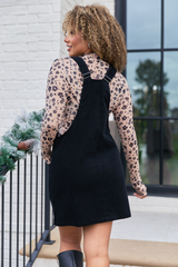 Chase Black Corduroy Overall Dress FINAL SALE