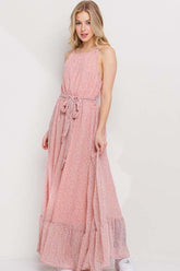HAPPY FEELINGS FLOWER PRINT DRESS