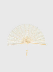 Bossa Nova Lace Fan Beige