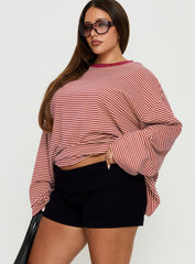 Baseline Low Rise Rib Shorts Black Curve