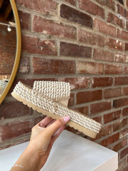 Cairo Woven Platform Sandal