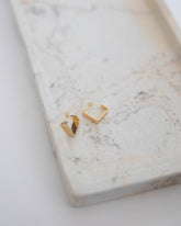 Lucca Square Gold Earring