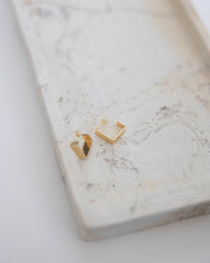 Lucca Square Gold Earring