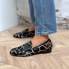 Flat-Soled Large-Size Casual Round-Toe Loafers