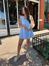 Ollie Light Blue Shift Mini Dress