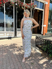 Ophelia Lilac Floral Strapless Two Piece Set