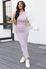 Tara Lavender Knit Maxi Dress FINAL SALE