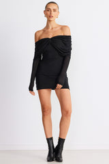 SNDYS Madrid Mini Dress Black