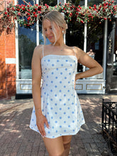 Skylar White Polka Dot Mini Dress