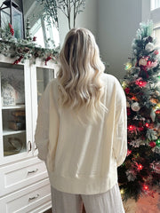 All Is Bright Cream Crew Neck