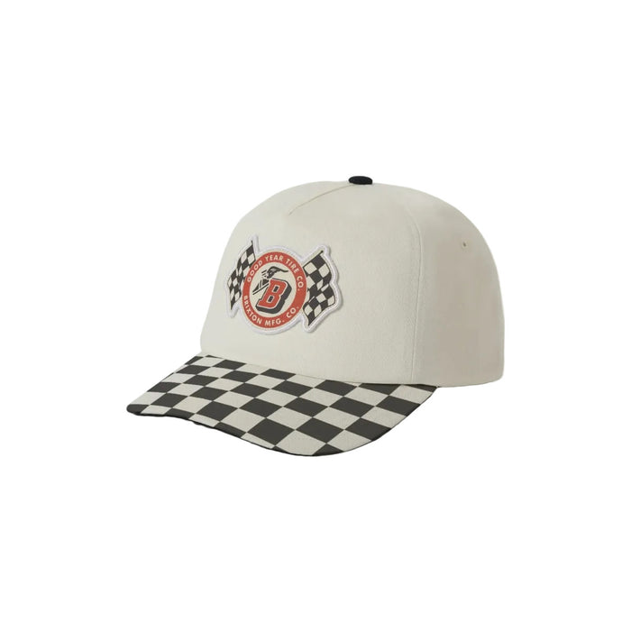 Brixton - Goodyear Speedway MP Snapback Hat (Off White)