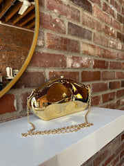 Elody Gold Clutch Bag