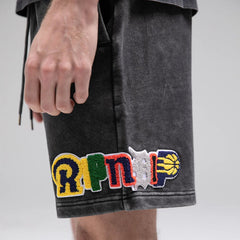 Fan Fave Sweatshorts (Black Wash) - Four Street