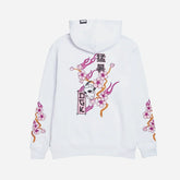 Fire Blossom Embroidered Hooded Fleece - Four Street