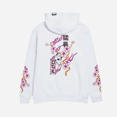 Fire Blossom Embroidered Hooded Fleece - Four Street