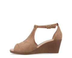 Journee Collection Women’s Comfort Sole Ankle Strap Wedges