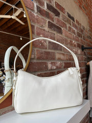 Kora Bone Leather Shoulder Bag
