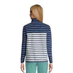Lands' End Women's Snap Neck Heritage Fleece Pullover Sweatshirt 517212