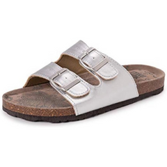 Muk Luks Women's Terra Turf Marla-platino Flat Sandal