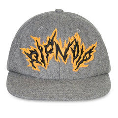 RIPNLIT 6 Panel Wool Strapback (Charcoal) - Four Street