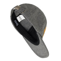 RIPNLIT 6 Panel Wool Strapback (Charcoal) - Four Street