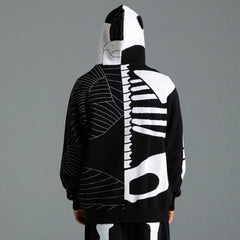 Skelly Nerm Knit Hoodie (Black/White) - Four Street