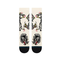 Stance - Battle Crew Sock (Cream)