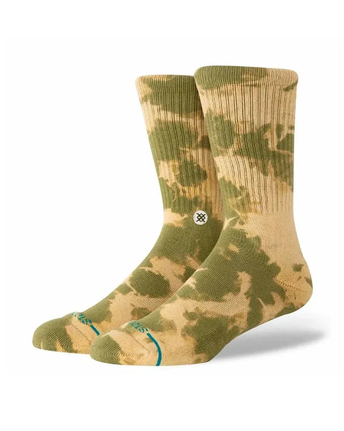 Stance - Spotty Dye Crew Socks (Olive)