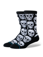 Stance - Static Skull Crew Sock (Black)