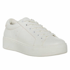 Steve Madden Women's Classic Court Sneaker White Shoes 14281