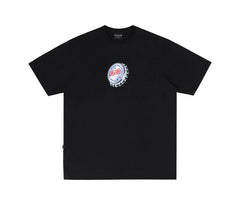 Vintage Cap Tee in Black - Four Street