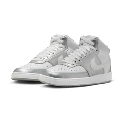 Nike Women’s Court Vision Mid 'Silver Grey' Shoes – CD5436-108
