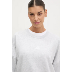 Adidas Women's Sweatshirt Essentials 3-Stripes French Terry Grey JD5292