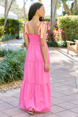 Season Of Bliss Pink Smocked Bust Maxi Dress SALE