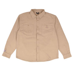 303 Boards - 303 X Dickies 303 Oval Duck Canvas Long Sleeve Utility Shirt (Tan)