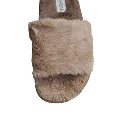 32 Degree Heat Plush Cushion Slide Brown