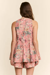 Vintage FLORAL DENIM TOP & SHORTS SET RESTOCK