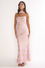 Helsi Cowl Back Maxi Dress Pink