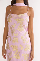 Helsi Cowl Back Maxi Dress Pink