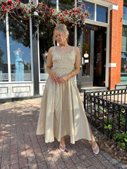 Ayla Tan Smocked Maxi Dress