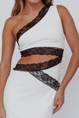 Mahli One-Shoulder Cut-Out Maxi Dress White