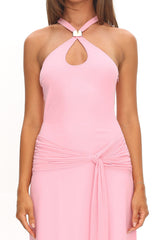 Cresida Keyhole Racerback Maxi Dress Pink