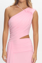 Out Loud Cut-Out Drape Maxi Dress Cheek