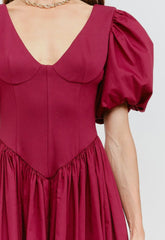 Holly Berry Puff Sleeve Midi Dress PRE ORDER ADDED November 22nd