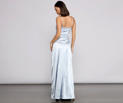 Kel Satin A-Line Dress
