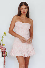 Sweet Kiss Drop Waist Mini Dress Blush