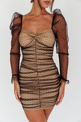 Like Lovers Hail Spot Mini Dress Black